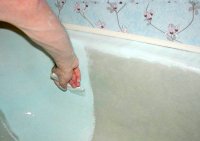 реставрация ванны эмалью фото